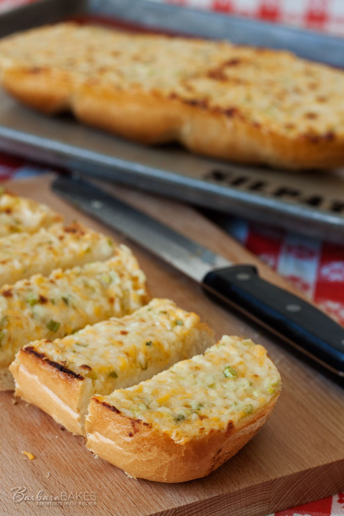 Garlic Bread With Cheese
 Three Cheese Garlic Bread Recipe from Barbara Bakes