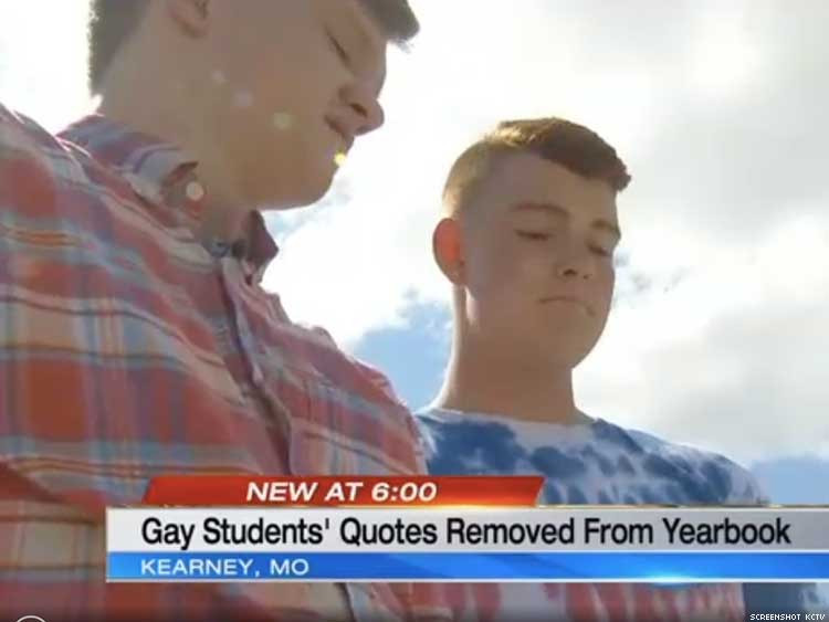 Gay Inspirational Quote
 Missouri High School Removes Two Gay Students