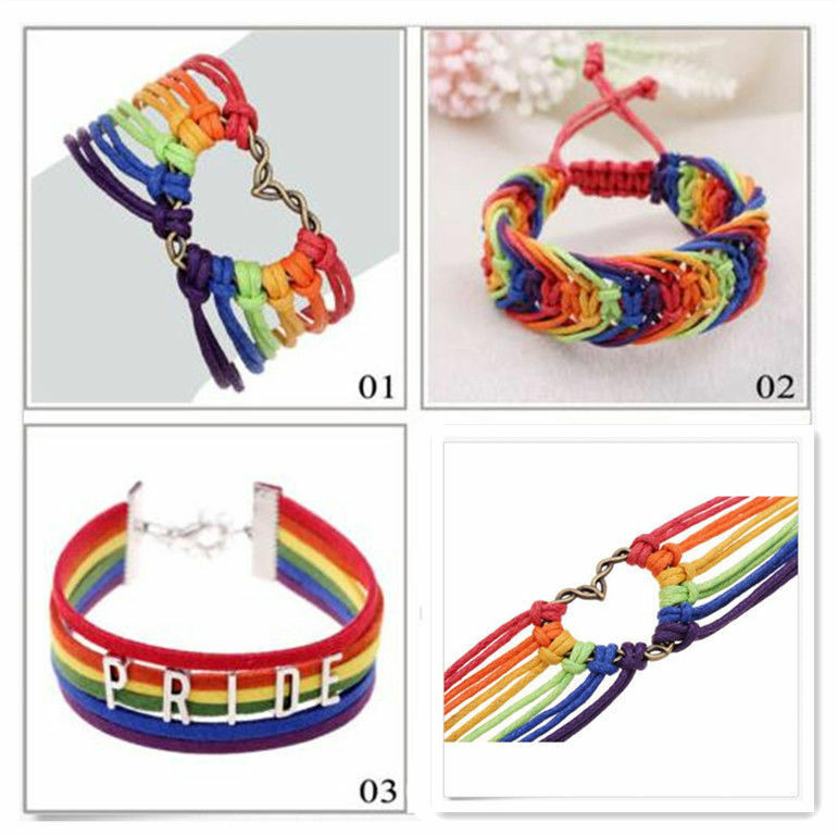 Gay Valentine Gift Ideas
 Charm Lesbian Valentine s Gifts LGBT Flag Braid Rainbow