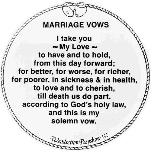 Gay Wedding Vows Examples
 20 April 2013