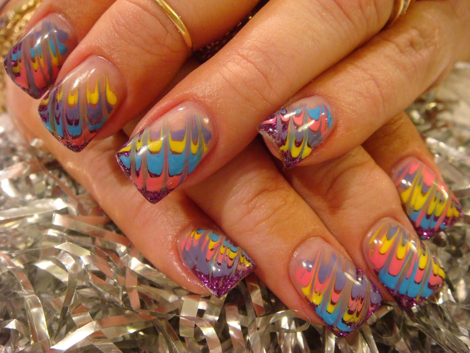 Gel Acrylic Nail Ideas
 NEW DESIGN WITH GEL PAINT NAILS