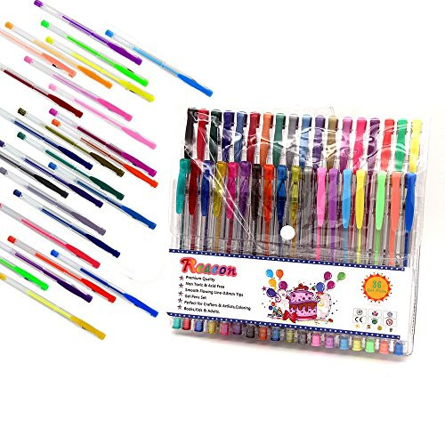 Gel Pens For Adult Coloring Books
 100 Pack Gel Pen Refills for Original Gel Pens in Adult