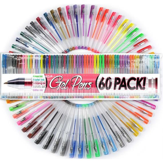 Gel Pens For Adult Coloring Books
 60 Coloring Gel Pens Adult Coloring Books Drawing Bible