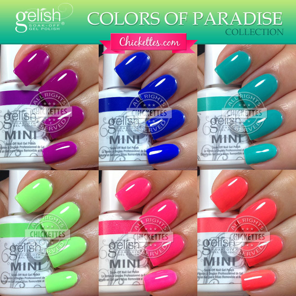 Gelish Nail Colors
 Gelish Colors of Paradise Collection Summer 2014