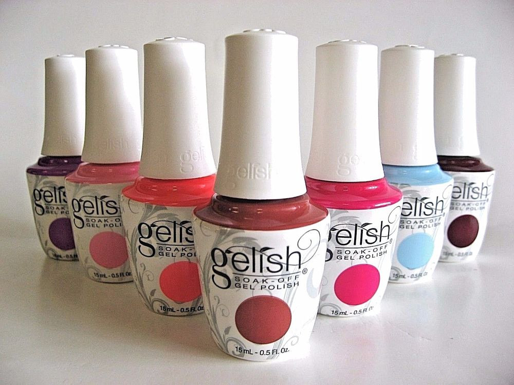 Gelish Nail Colors
 NEW Harmony Gelish Soak f Gel Polish Colors Set A