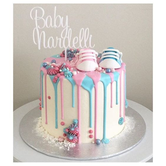 Gender Reveal Party Cake Ideas
 Got to make this gender reveal cake for my beautiful