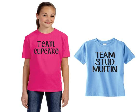 Gender Reveal Party Shirt Ideas
 Gender Reveal T shirt Ideas Team Stud Muffin Team Cupcake