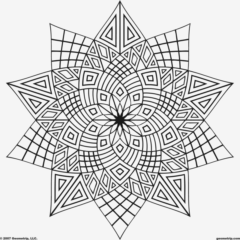 Geometric Adult Coloring Pages
 Coloring Pages Geometric Free Printable Coloring Pages