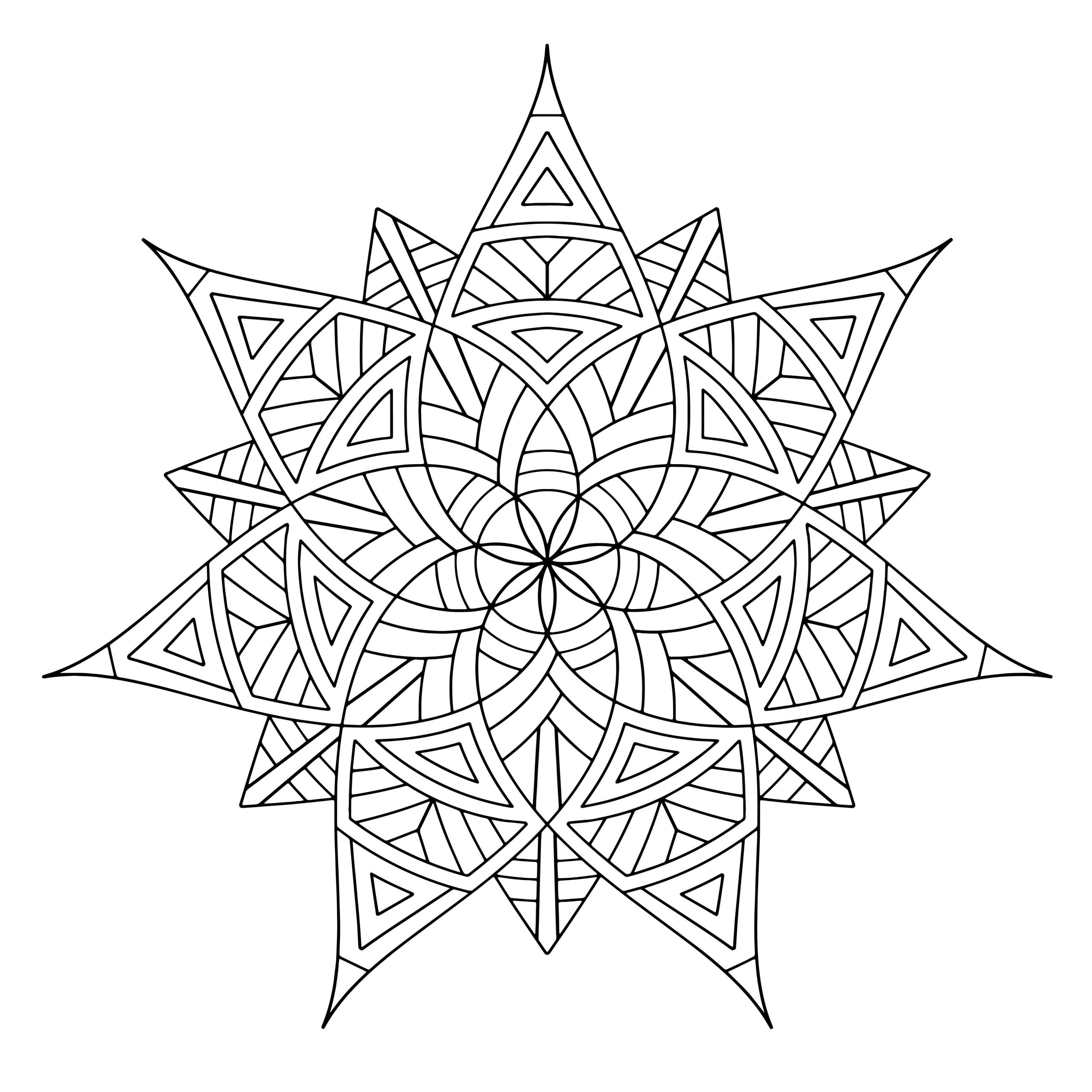 Geometric Adult Coloring Pages
 Free Printable Geometric Coloring Pages for Adults