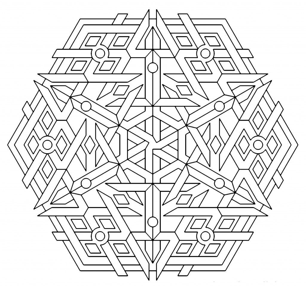 Geometric Adult Coloring Pages
 Geometric Coloring Pages to Print Coloring