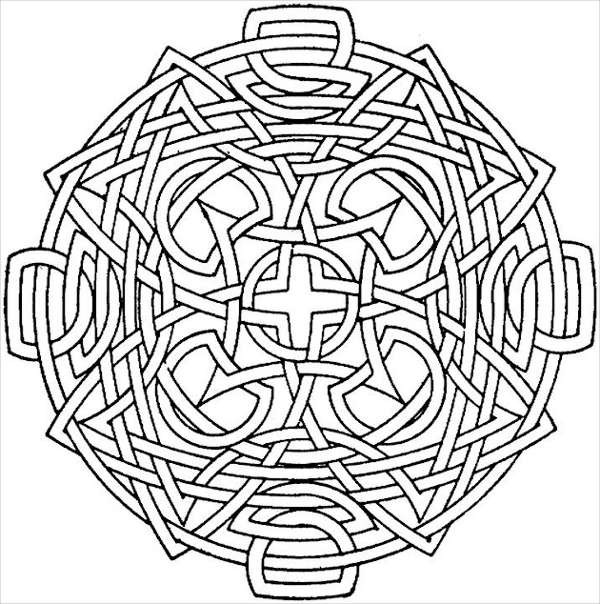 Geometric Adult Coloring Pages
 11 Coloring Pages For Adults JPG PSD Vector EPS