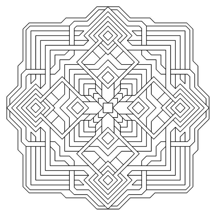 Geometric Adult Coloring Pages
 Science Museum
