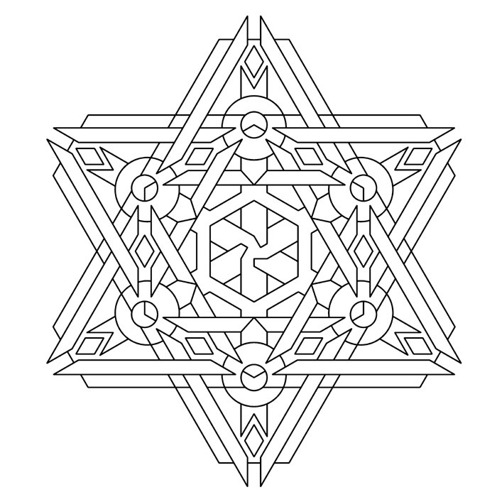 Geometric Adult Coloring Pages
 Free Geometric Coloring Pages For Adults