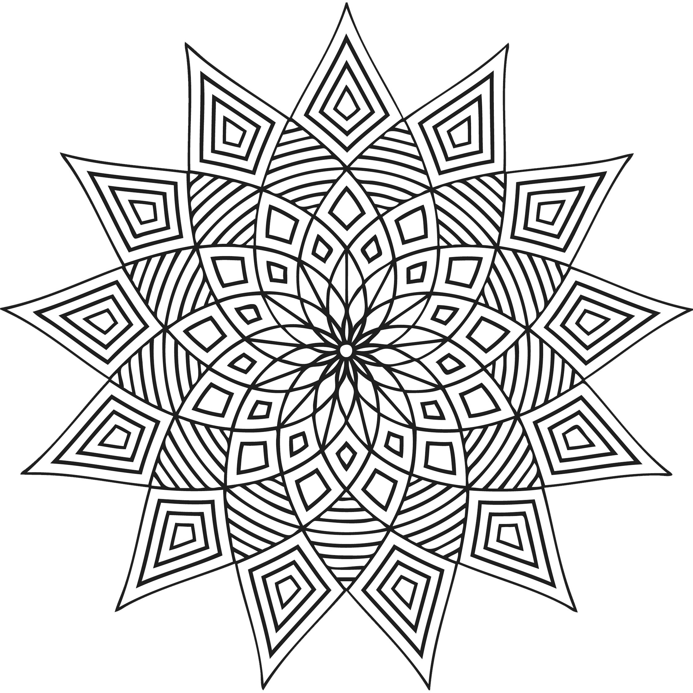 Geometric Coloring Pages For Kids
 Free Printable Geometric Coloring Pages For Kids