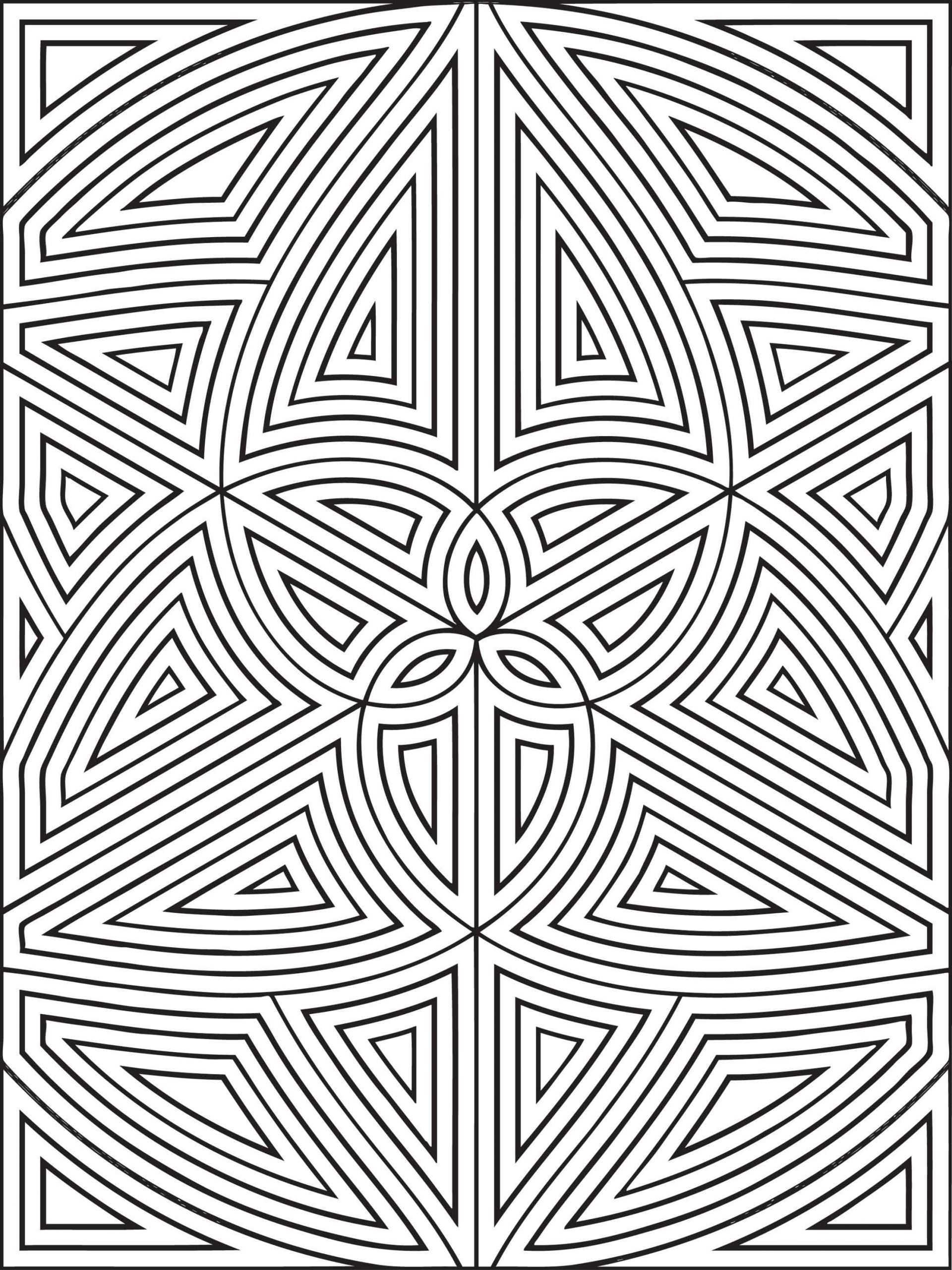 Geometric Coloring Pages For Kids
 Free Printable Geometric Coloring Pages For Kids