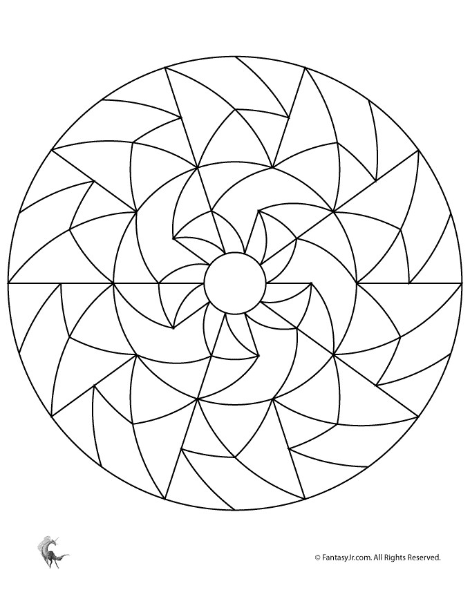 Geometric Coloring Pages For Kids
 Simple Geometric Patterns Coloring Pages For Kids