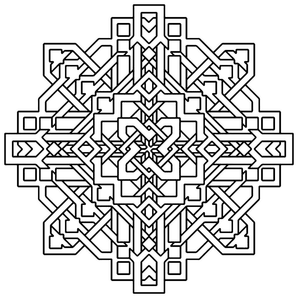 Geometric Coloring Pages For Kids
 Free Printable Geometric Coloring Pages For Kids
