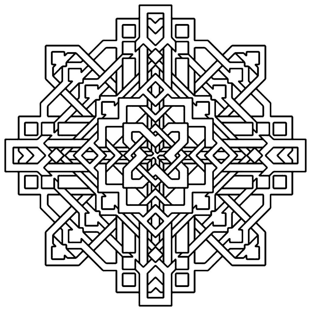 Geometric Coloring Pages For Kids
 Free Printable Geometric Coloring Pages For Kids