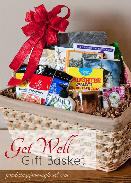 Get Well Gift Basket Ideas After Surgery
 Get Well Gift Basket ponderingsfrommyheart
