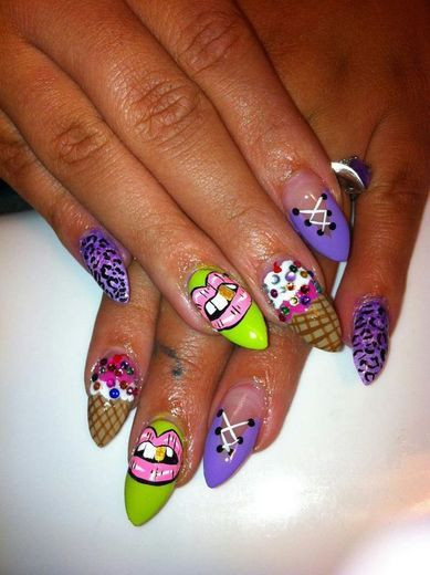 Ghetto Nail Designs
 22 best Ghetto nails dot images on Pinterest