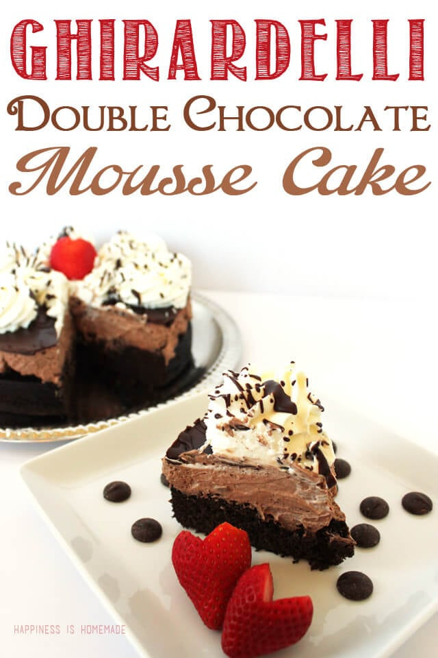Ghirardelli Chocolate Cake
 Ghirardelli Double Chocolate Mousse Cake Happiness is