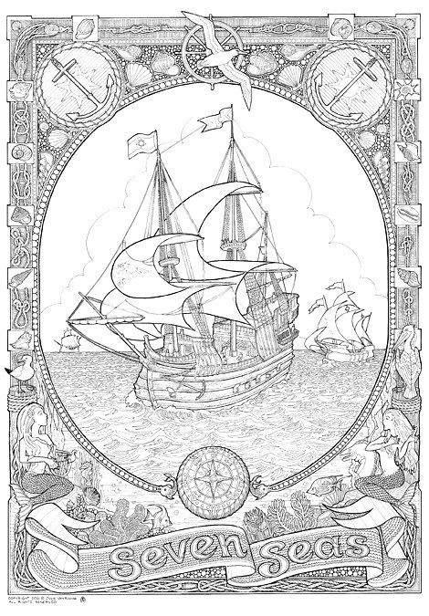 Giant Coloring Books For Adults
 DoodleNation Giant Colouring In Poster Seven Seas