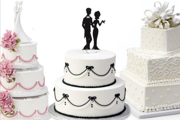 Giant Wedding Cakes
 Trend We Love Supermarket Wedding Cakes