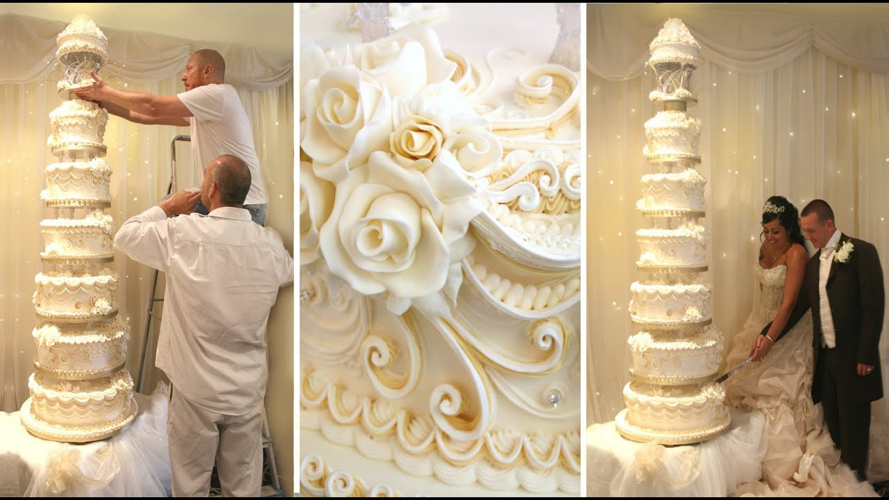 Giant Wedding Cakes
 CAKE DECORATING TECHNIQUES HOW TO DECORATE GIANT WEDDING