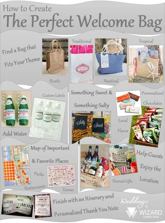 Gift Bag Ideas For Out Of Town Wedding Guests
 17 Best images about Wedding Gift Bags on Pinterest