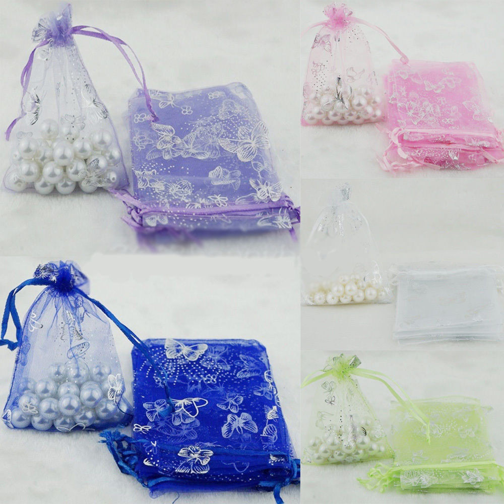Gift Bags Wedding
 Wholesale 25 100Pcs Sheer Jewelry Pouch Wedding Favor