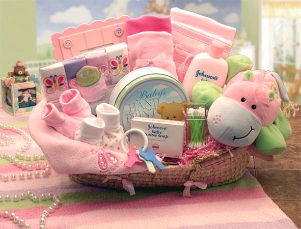 Gift Basket For Baby
 Gift Baskets Created Baby Girl Hippo Gift Basket