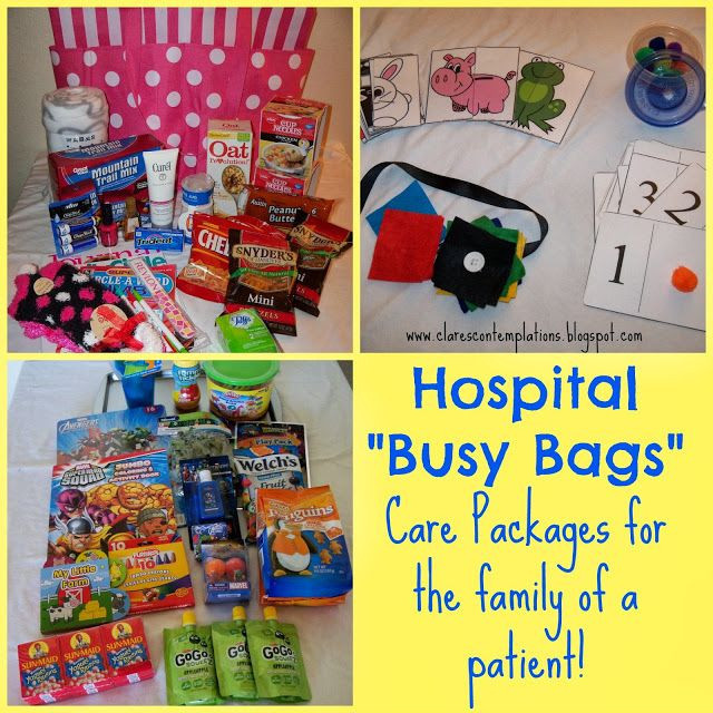 Gift Basket For Child In Hospital
 Hospital "Busy Bags" often the families of a chronically
