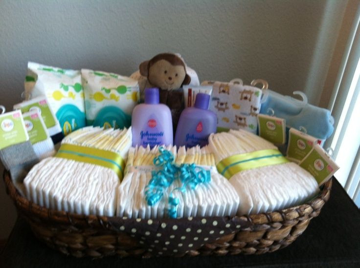 Gift Basket Ideas For Baby Shower
 Baby Shower Basket Gift Idea