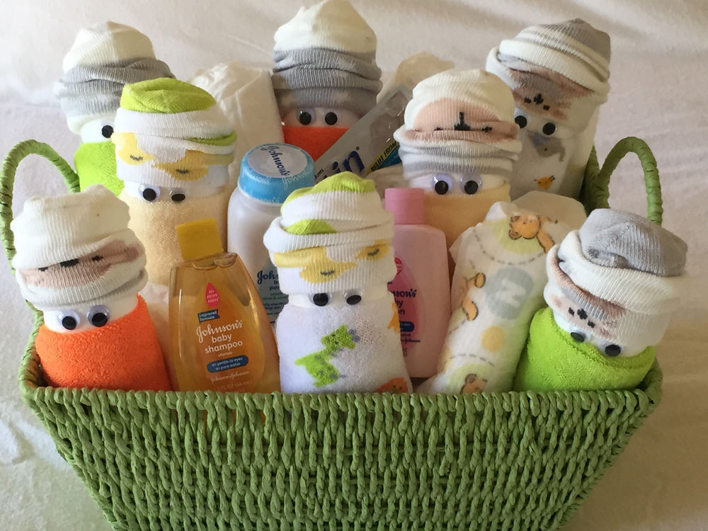 Gift Basket Ideas For Baby Shower
 Med DIAPER BABIES GIFT BASKET Baby Shower Newborn