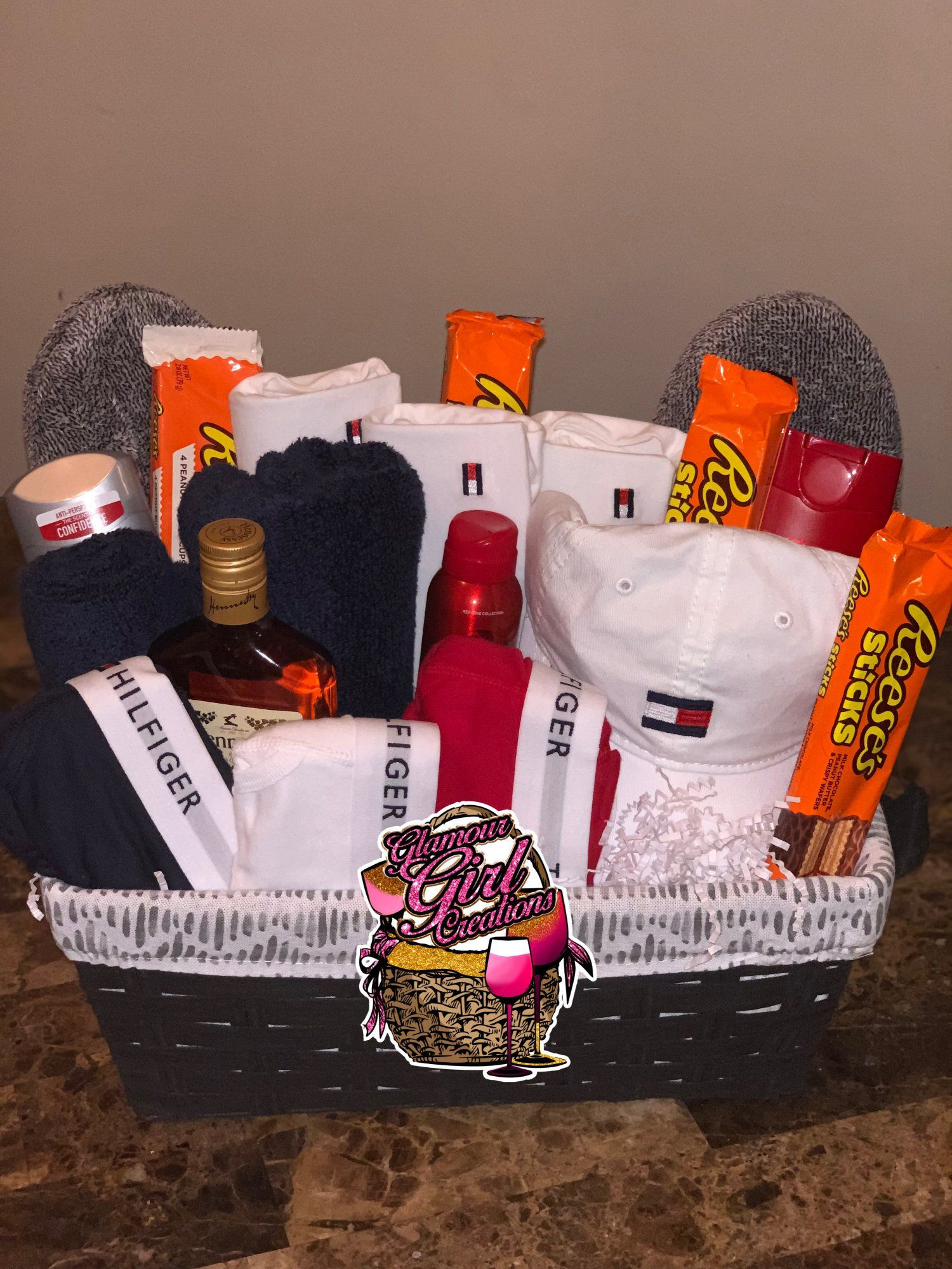 Gift Basket Ideas For Boyfriend
 Image of Tommy Hilfiger basket