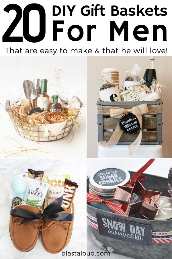 Gift Basket Ideas For Guys
 Gift Baskets For Men 20 DIY Gift Baskets For Him That He