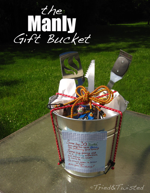 Gift Basket Ideas Men
 Tried and Twisted DIY Manly Gift Bucket