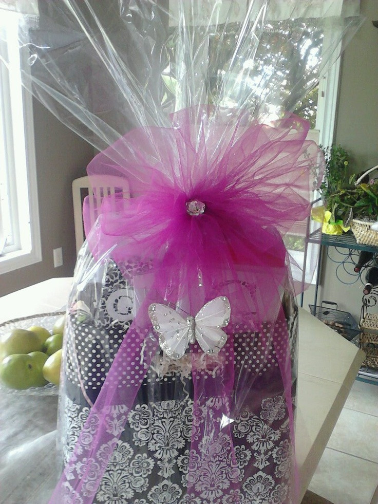 Gift Basket Wrapping Ideas
 35 best images about t baskets on Pinterest