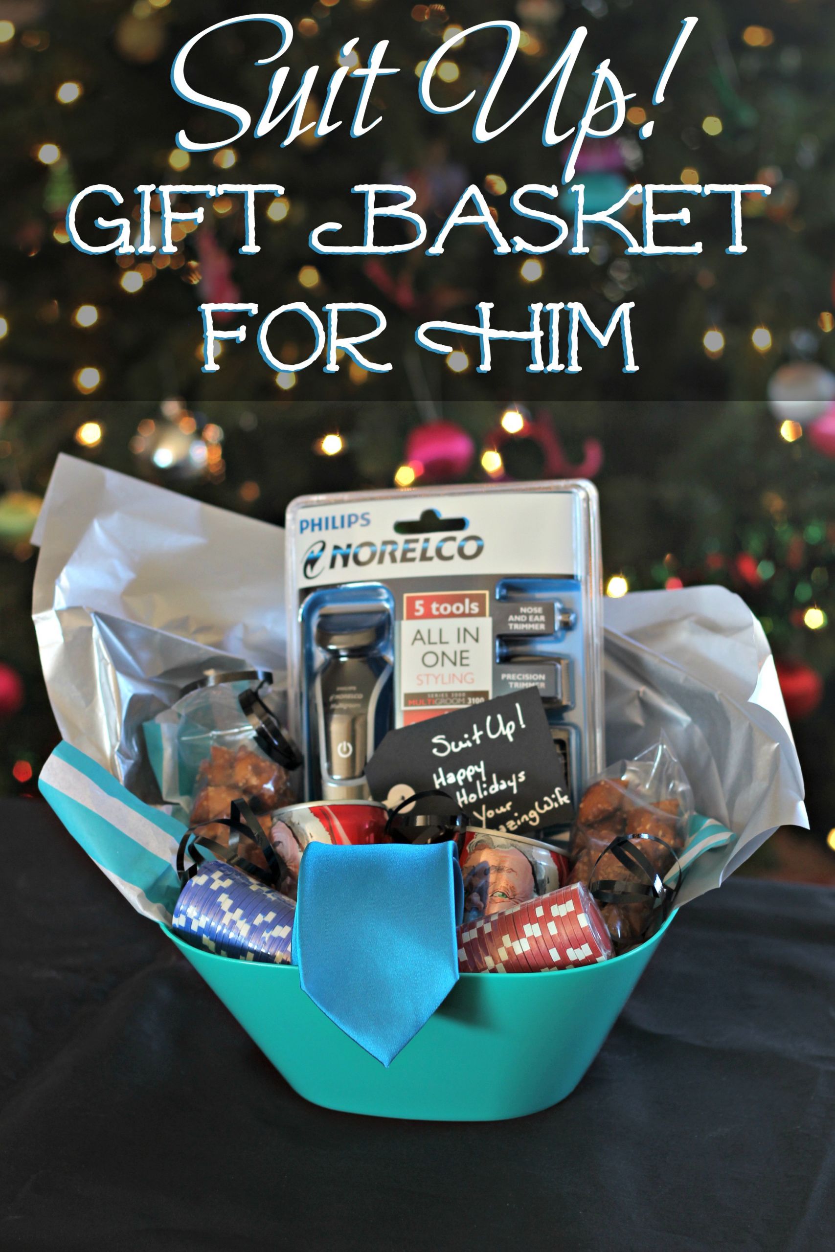 Gift Baskets Ideas For Him
 Suit Up Gift Basket for Him Living a Sunshine Life
