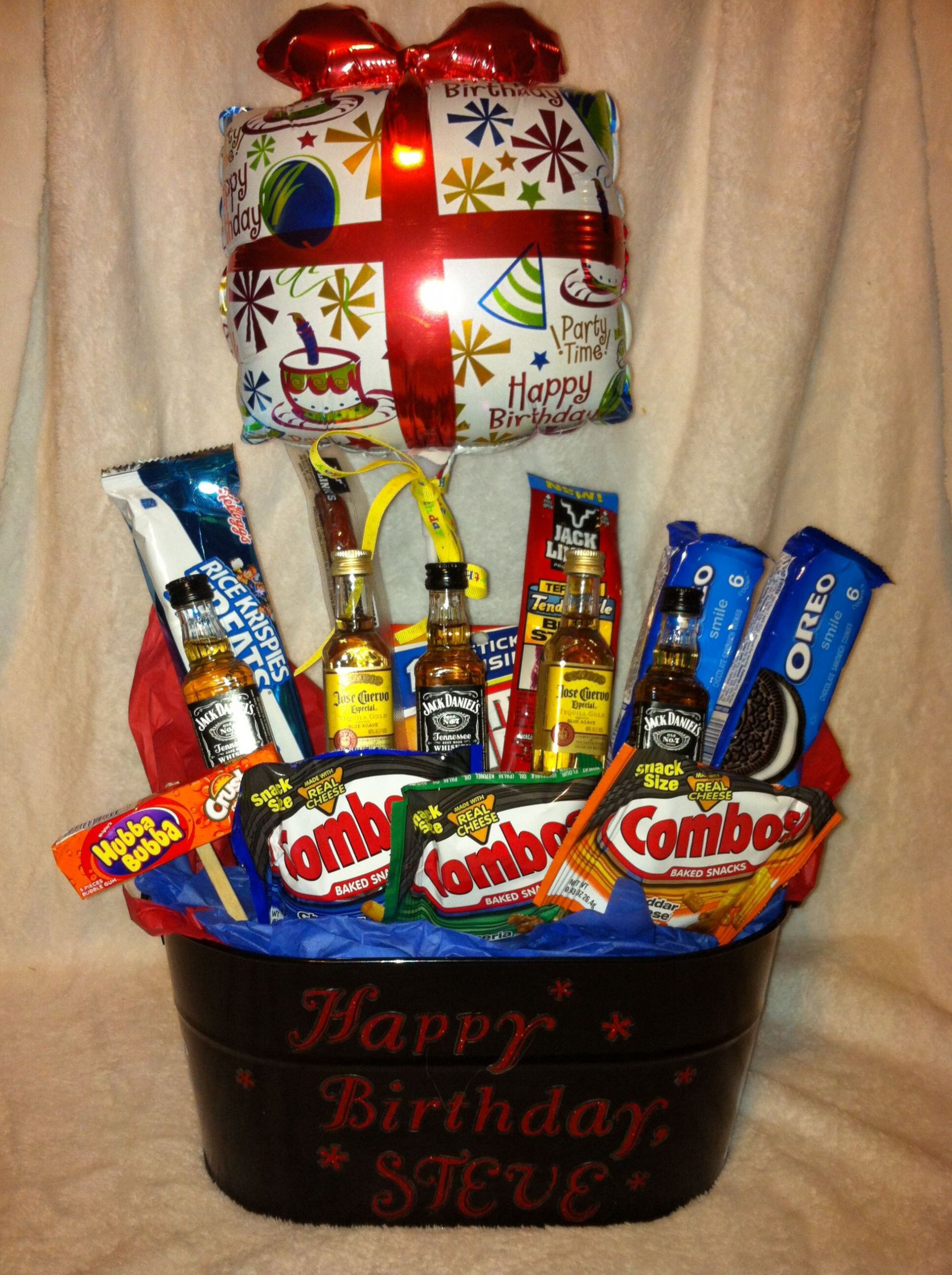 Gift Baskets Ideas For Him
 Birthday t basket for him