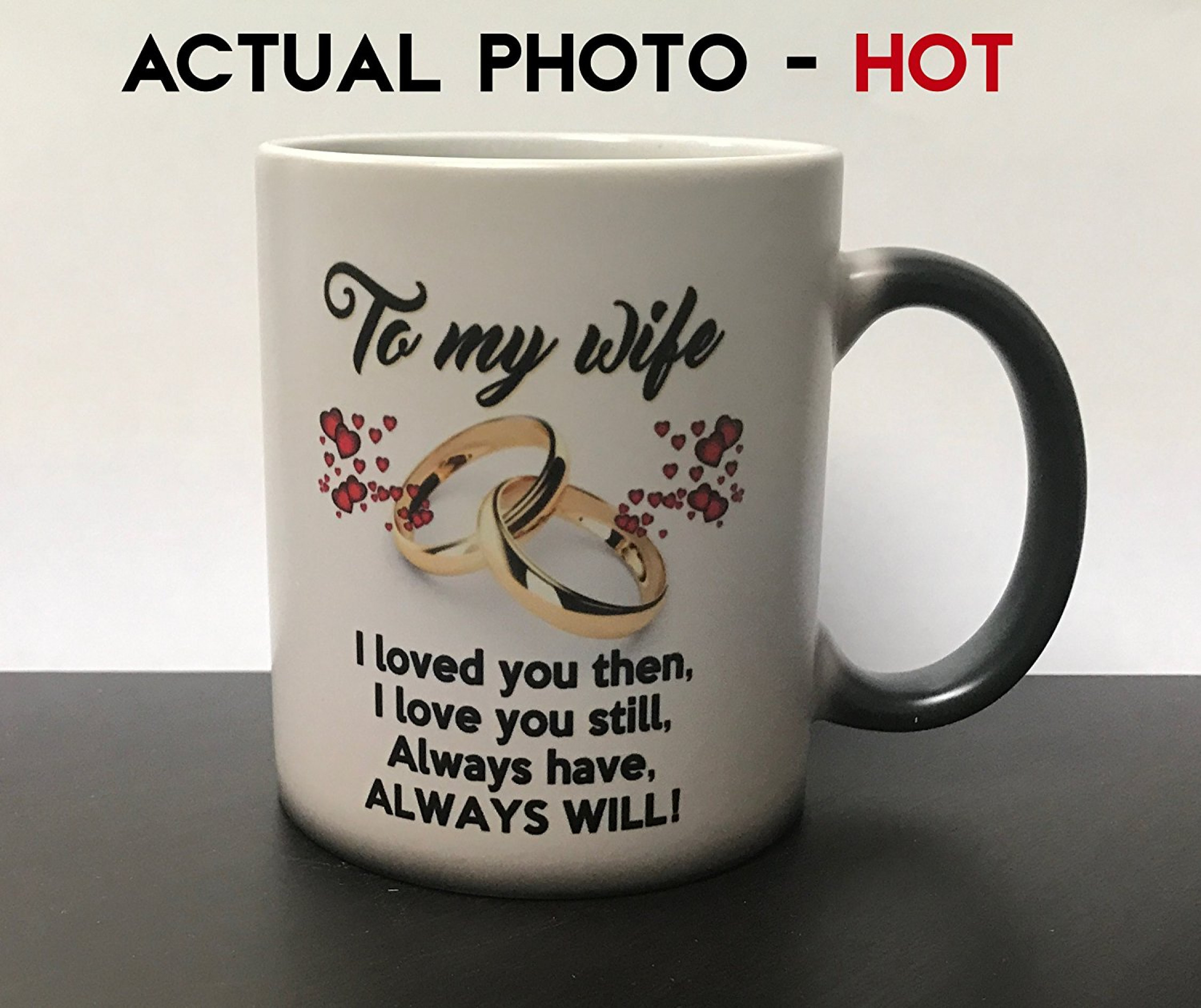 Gift For Wife Birthday
 Anniversary Present For Her Color Changing Coffee Mug to