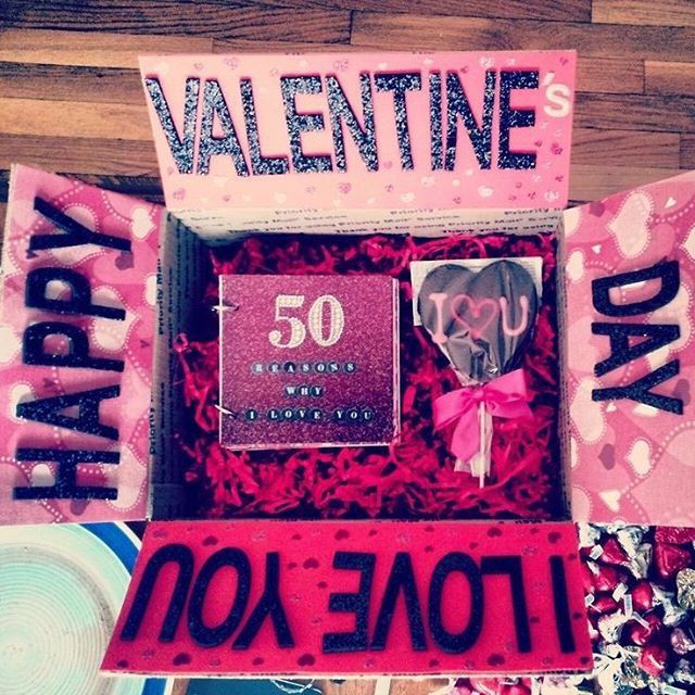 Gift Ideas Boyfriend Valentines
 Valentine box 50 reasons I LOVE U