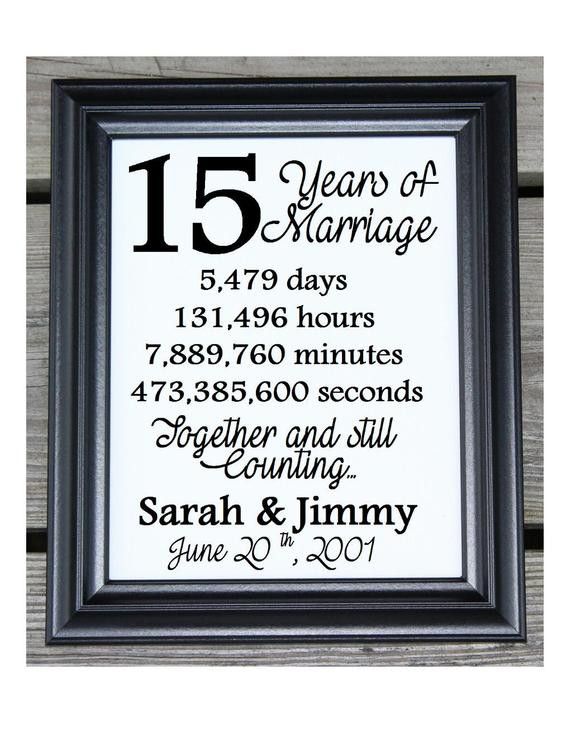Gift Ideas For 15Th Wedding Anniversary
 15th Wedding Anniversary Cotton Print 15th Wedding Gift 15
