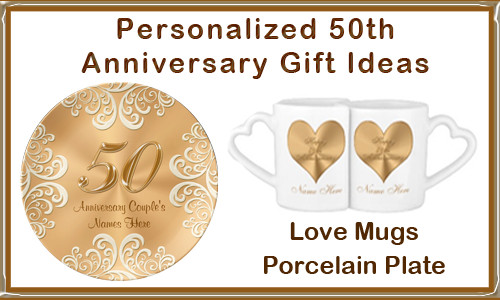 Gift Ideas For 50Th Anniversary Couple
 Personalized 50th Wedding Anniversary Gifts for Couples