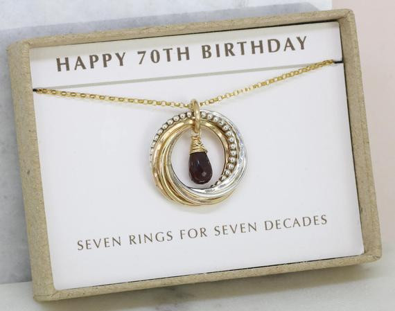 Gift Ideas For 70Th Birthday Female
 70th birthday t for women garnet necklace for January