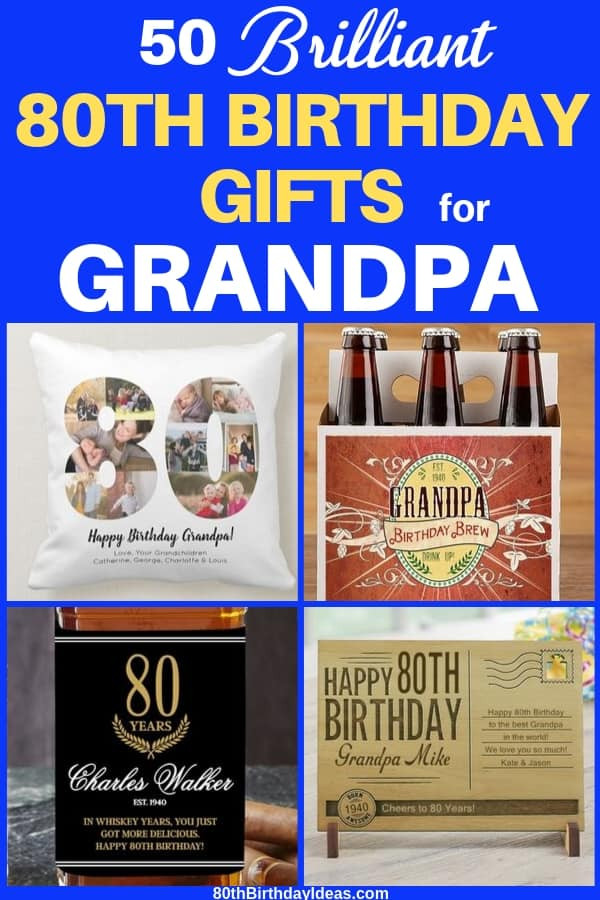Gift Ideas For 80 Year Old Woman Birthday
 80th Birthday Gift Ideas for Grandpa Perfect Gifts for 80