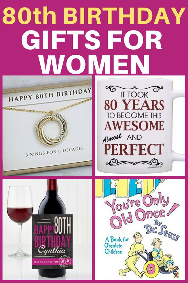 Gift Ideas For 80th Birthday
 80th Birthday Gifts for Women – 25 Best Gift Ideas