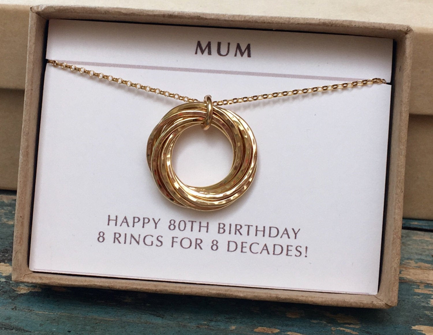 Gift Ideas For 80th Birthday
 80th birthday t for mum gold necklace for mom grandma