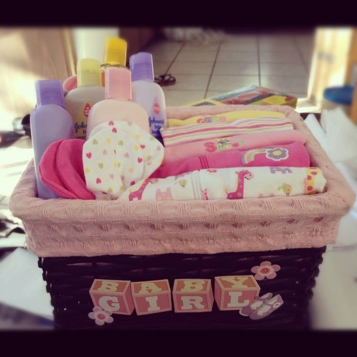 Gift Ideas For A Baby Girl
 Homemade DIY t basket baby shower for girls