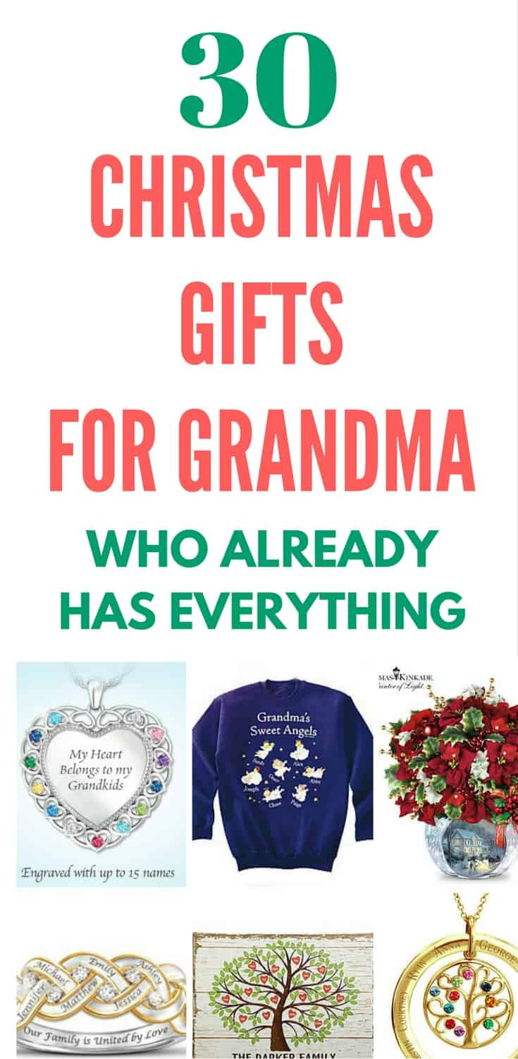 Gift Ideas For A Grandmother
 What to Get Grandma for Christmas Top 20 Gift Ideas 2016